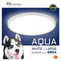 Plafon hermetyczny LED 45W IP54 AQUA 6904 TK Lighting
