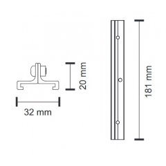 Płyta wzmacniająca do szynoprzewodu 3-fazowego 8129 Antigo