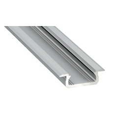Profil aluminiowy srebrny typ "Z" 1m  +  klosz mleczny EKPR6481 Eko-light