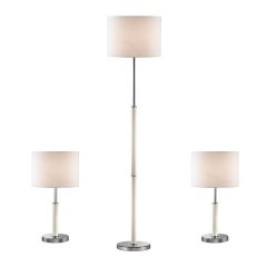 Lampa podłogowa stołowa Barnett 97031-3WH komplet Italux