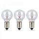 Blister x3 zapasowe żarówki E10 55V 3W przezroczysta BULB 703664 Markslojd