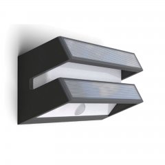 Lampa natynkowa ścienna LED 8,2W solarna z czujnikiem BARLO SOLAR 6915501335 Lutec