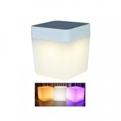 Lampa solarna zewnętrzna stołowa LED 1W TABLE CUBE 6908003331 Lutec