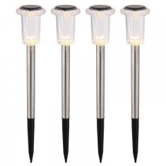 Zestaw x4szt. Lamp solarnych dogruntowych LED 0,06W SOLAR 33988-4 Globo