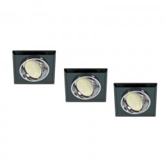 Zestaw trzech opraw wpuszczanych oczek SS-13 CH / BK 99-48318 Candellux