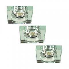 Zestaw trzech opraw wpuszczanych oczek SS-16 CH / WH 99-49001 Candellux