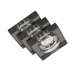 Zestaw trzech opraw wpuszczanych oczek SS-16 CH / BK 99-49018 Candellux