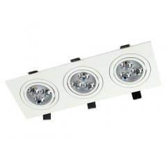 Oprawa wpuszczana oczko LED 9W TRIPLO III MD-6303 Auhilon