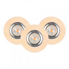 Oprawa wpuszczana oczko x3 VITAR WOOD ROUND 2511360 Spot-Light