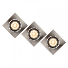 Zestaw trzech opraw wpuszczanych oczek FOCUS 11002 / 15 / 12 Lucide