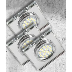 Zestaw trzech opraw wpuszczanych oczek SS-13 CH / WH 99-48325 Candellux