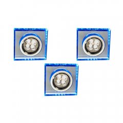 Zestaw trzech opraw wpuszczanych oczek z paskiem LED SS-22 CH / TR + BL 99-54753 Candellux