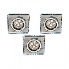 Zestaw trzech opraw wpuszczanych oczek z paskiem LED SS-22 CH / TR + WH 99-54746 Candellux