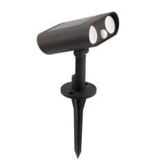 Lampa wbijana reflektor ogrodowy LED 8,2W solarna z czujnikiem BINGO SOLAR 6938401330 Lutec