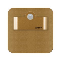 Oprawa schodowa LED z czujnikiem MOSIĄDZ 2,4W NW 4000K SALSA Short PIR SKOFF