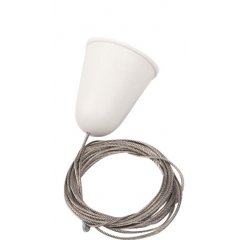 Zawiesie linkowe z regulacją 5m bez uchwytu Białe TRACK DOBAC MHT1-P50-WH MaxLight