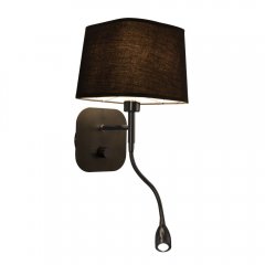 Kinkiet hotelowy z wysięgnikiem MARBELLA LP-332 / 1W BK Light Prestige