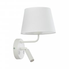 Kinkiet z reflektorkiem i włącznikiem MAJA WHITE 11393 TK Lighting