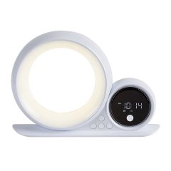 Lampa nocna LED 5W z zegarem WAKEWAY 76109 Rabalux