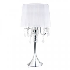 Lampa stołowa Mona LP-5005 / 1T srebrna Light Prestige