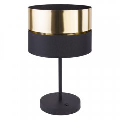 Lampa stołowa nocna HILTON BLACK / GOLD 5467 TK Lighting