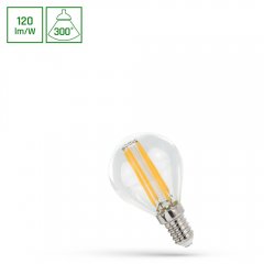 Żarówka LED COG Kulka 5,5W E14 WW WOJ + 14389_5.5W Spectrum