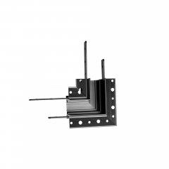 Kątownik mechaniczny 90° szyny wpuszczanej MAGNETIC czarny MT0008 MaxLight