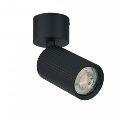 Lampa reflektor spot ryflowany LUCAS RIBBED GU10 czarny AZ6493 Azzardo