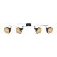 Lampa reflektor spot SAVIO SPL-27357-4-BK-GD Italux