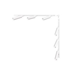 Zestaw szynowy L biały 1x1m z reflektorami 1-fazowy 3578 Zuma Line