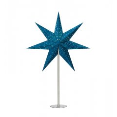 Ozdoba stołowa świetlna Gwiazda 45cm niebieski VELOURS 705492 Markslojd