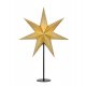 Ozdoba stołowa świetlna Gwiazda czarny/złoty GLITTER 705795 Markslojd